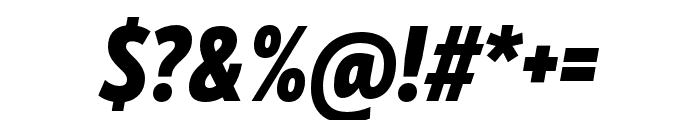 Mozer Black Italic Font OTHER CHARS