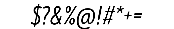Mozer Regular Italic Font OTHER CHARS