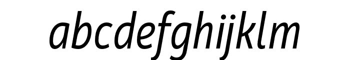 Mozer Regular Italic Font LOWERCASE