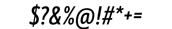 Mozer SemiBold Italic Font OTHER CHARS