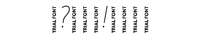 Mozer Trial ThinItalic Font OTHER CHARS