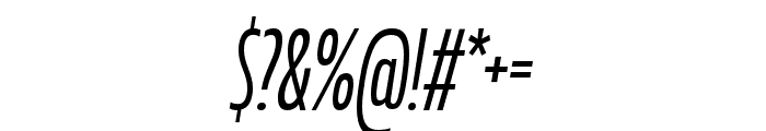 MullerNextExtraCondTrial RegularItalic Font OTHER CHARS