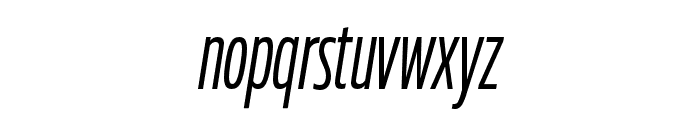 MullerNextExtraCondTrial RegularItalic Font LOWERCASE