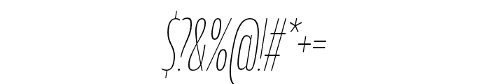 MullerNextExtraCondTrial ThinItalic Font OTHER CHARS