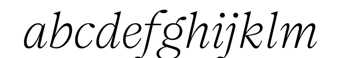 Nantes Light Italic Font LOWERCASE