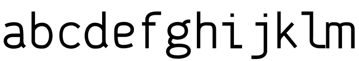 Narita Monospace Font LOWERCASE