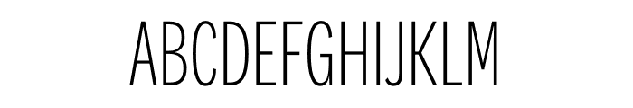 National 2 Compressed Extralight Font UPPERCASE