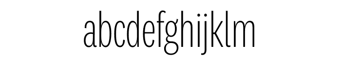 National 2 Compressed Extralight Font LOWERCASE