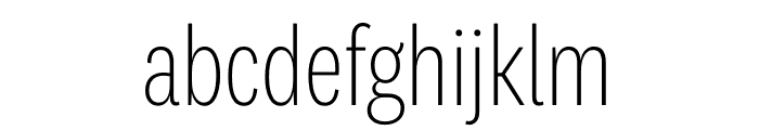 National 2 Condensed Extralight Font LOWERCASE