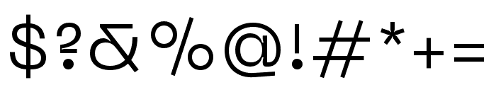 Neue Machina Regular Font OTHER CHARS