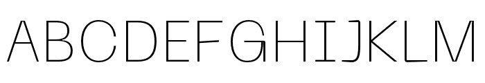 Neue Machina Ultralight Font UPPERCASE