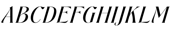 New Forest Italic Font UPPERCASE