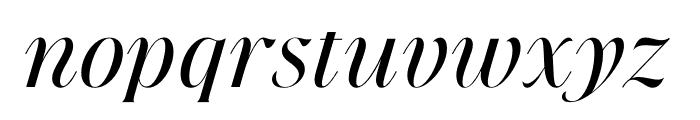 New Forest Italic Font LOWERCASE