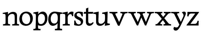 NewBurns Regular Font LOWERCASE