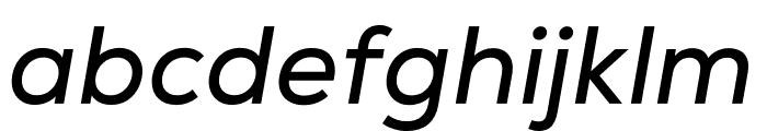 Nexa Regular Italic Font LOWERCASE