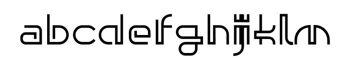 Niche Regular Font LOWERCASE