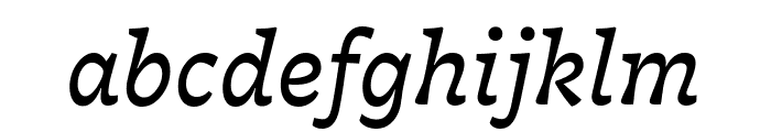 Nordvest RegularItalic Font LOWERCASE