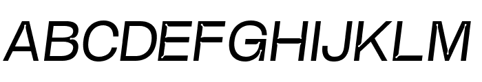 NotchGrotesk Rgitalic Font UPPERCASE