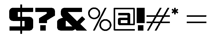 OTTDank Bold Font OTHER CHARS