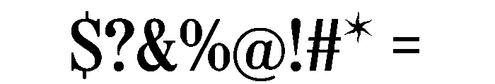 OTTMarlfield Regular Font OTHER CHARS