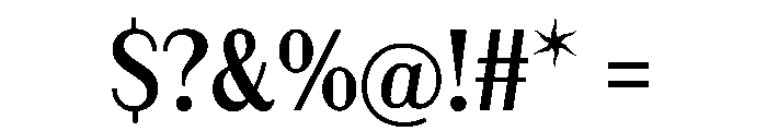 OTTMarlfield SansRegular Font OTHER CHARS