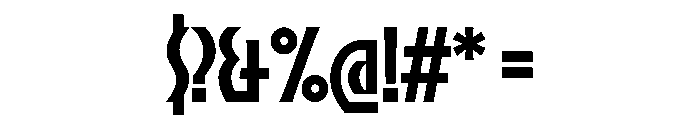 OTTMemoria Bold Font OTHER CHARS