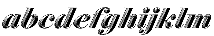 Obsidian Italic Font LOWERCASE