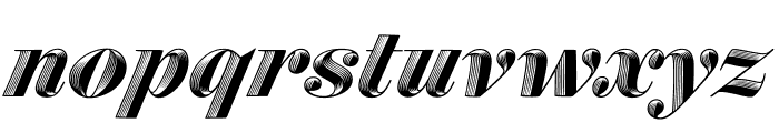 Obsidian Italic Font LOWERCASE