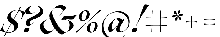 Ogg Bold Italic Font OTHER CHARS