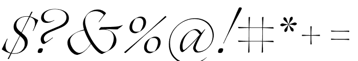 Ogg Light Italic Font OTHER CHARS