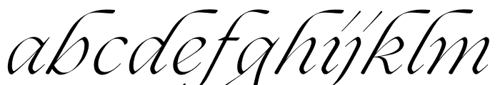 Ogg Light Italic Font LOWERCASE