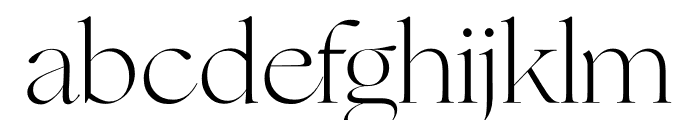 Ogg Light Font LOWERCASE