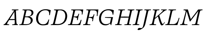 Ogg Text Light Italic Font UPPERCASE