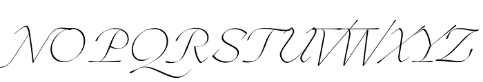 Ogg Thin Italic Font UPPERCASE
