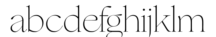 Ogg Thin Font LOWERCASE