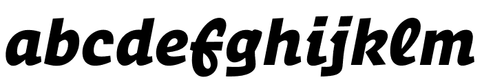 Operator Black Italic Font LOWERCASE
