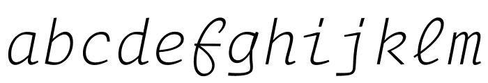 Operator Mono Extra Light Italic Font LOWERCASE