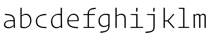 Operator Mono Extra Light Font LOWERCASE