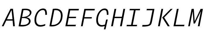 Operator Mono Light Italic Font UPPERCASE