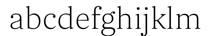 Orbikular ExtraLight Font LOWERCASE