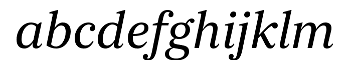 Orbikular Italic Font LOWERCASE