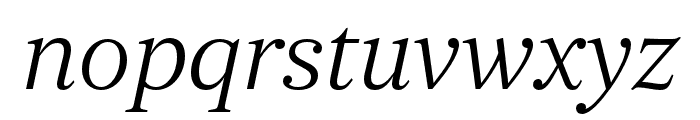 Orbikular LightItalic Font LOWERCASE