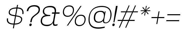 Osmose Ultra Light Italic Font OTHER CHARS