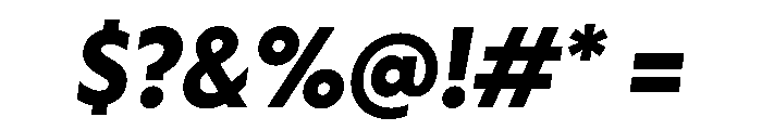 Otterco BoldItalic Font OTHER CHARS