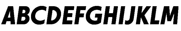 Otterco BoldItalic Font UPPERCASE