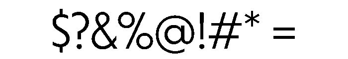 Otterco DisplayLight Font OTHER CHARS
