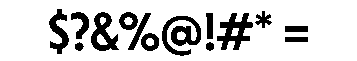 Otterco DisplayMedium Font OTHER CHARS