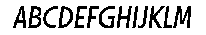 Otterco DisplayRegularItalic Font UPPERCASE