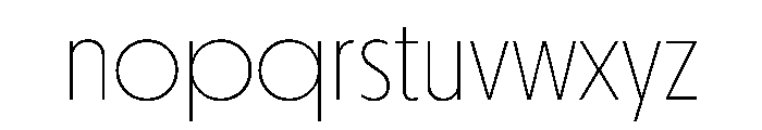 Otterco DisplayThin Font LOWERCASE