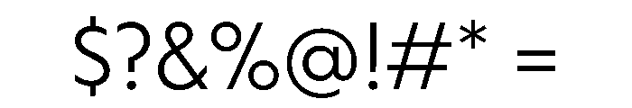 Otterco Light Font OTHER CHARS